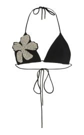 Embellished Lace-Up Cady Bra Top By David Koma at Moda Operandi