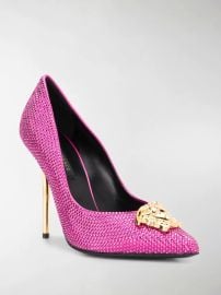 Embellished Medusa pumps at Modes