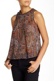 Embellished Neck Blouse Juniors at Nordstrom Rack