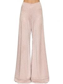 Embellished Shiny Palazzo Pants by Raisa & Vanessa at Luisaviaroma