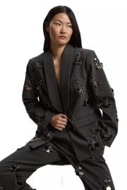 Embellished Single-Breasted Blazer at Macys