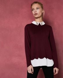 Embellished mockable sweater at Ted Baker