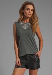 Embellished muscle tee by Haute Hippie at Revolve