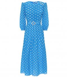 Embellished polka-dot silk dress at Mytheresa