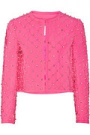 Embellished quilted crepe jacket at The Outnet