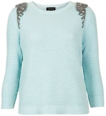 Embellished shoulder sweater by Topshop at Nordstrom