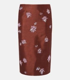 Embellished slip skirt at Mytheresa