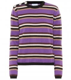 striped purple sweater