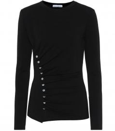 Embellished top at Mytheresa