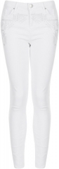 Embellished white jeans at Topshop