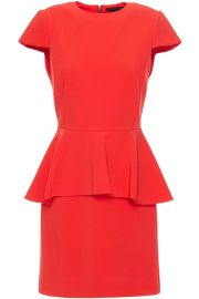 Ember stretch-crepe peplum mini dress at The Outnet