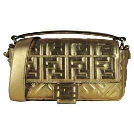 Embossed Logo Baguette Bag by Fendi at 1stdibs