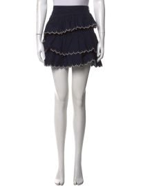 Embroidered Accent Mini Skirt at The Real Real