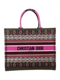 Embroidered Book Tote Bag by Christian Dior at The Real Real