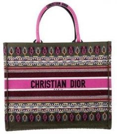 Embroidered Book Tote Bag by Christian Dior at The Real Real