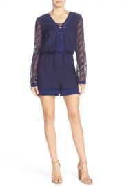 Embroidered Chiffon Romper at Nordstrom Rack