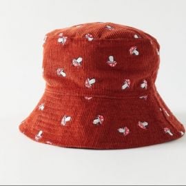 Embroidered Corduroy Bucket Hat at Urban Outfitters