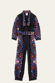 Embroidered Corduroy Jumpsuit at FARM Rio