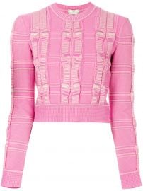 Embroidered Cropped Sweater by Fendi at Farfetch