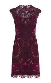 Embroidered Mini Dress at Karen Millen