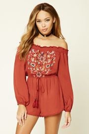 Embroidered Romper   Forever 21 - 2000231532 at Forever 21