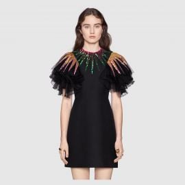 Embroidered Sequin Tulle Dress by Gucci at Gucci