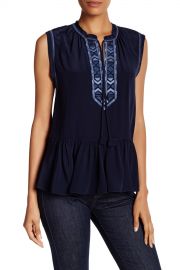 Embroidered Silk Blouse by Rebecca Taylor at Nordstrom Rack