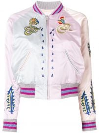 Embroidered Snakes Bomber Jacket by Diesel at Farfetch