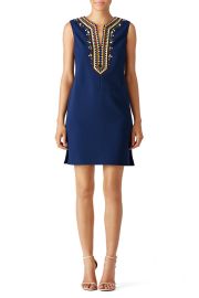 Embroidered Sophia Shift Dress by Tory Burch at Rent The Runway