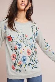 Embroidered Sweatshirt by Sundry at Anthropologie