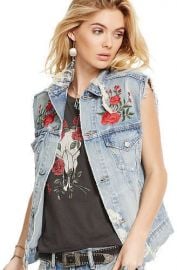 Embroidered Trucker Vest at Ralph Lauren