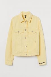 Embroidered Twill Jacket at H&M