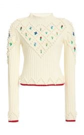 Embroidered Wool Sweater by Philosophy di Lorenzo Serafini at Moda Operandi