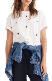 Embroidered Yin Yang Easy Crop Tee at Nordstrom