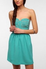 Embroidered bodice dress by Staring at Stars at Urban Outfitters