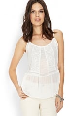 Embroidered boho cami at Forever 21