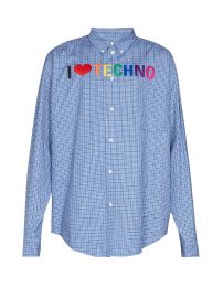 Embroidered checked shirt at Matches