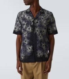 Embroidered cotton bowling shirt at Mytheresa