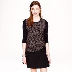 Embroidered floral tee at J. Crew