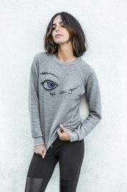 Embroidery Eye Sweatshirt by Rag Doll Los Angeles at Rag Doll Los Angeles