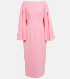 Emilia Wickstead Switzy crepe midi dress at Mytheresa