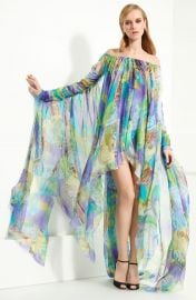 Emilio Pucci Patchwork Print Chiffon Gown   Nordstrom at Nordstrom