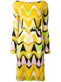 Emilio Pucci Printed Slash Neck Dress  1 280 - Buy AW17 Online - Fast Delivery  Price at Farfetch