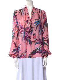 Emilio Pucci Silk Floral Print Blouse at The Real Real