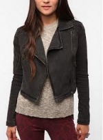 Emilys black denim jacket at Urban Outfitters at Urban Outfitters