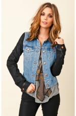 Brittas denim jacket at Planet Blue at Planetblue