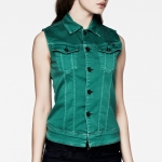 Emily's denim vest at Gstar