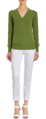 Emily's green sweater at Barneys