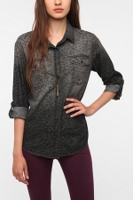 Emily's grey leopard shirt at Urban Outfitters