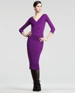 Emily's purple Donna Karan dress at Saks Fifth Avenue